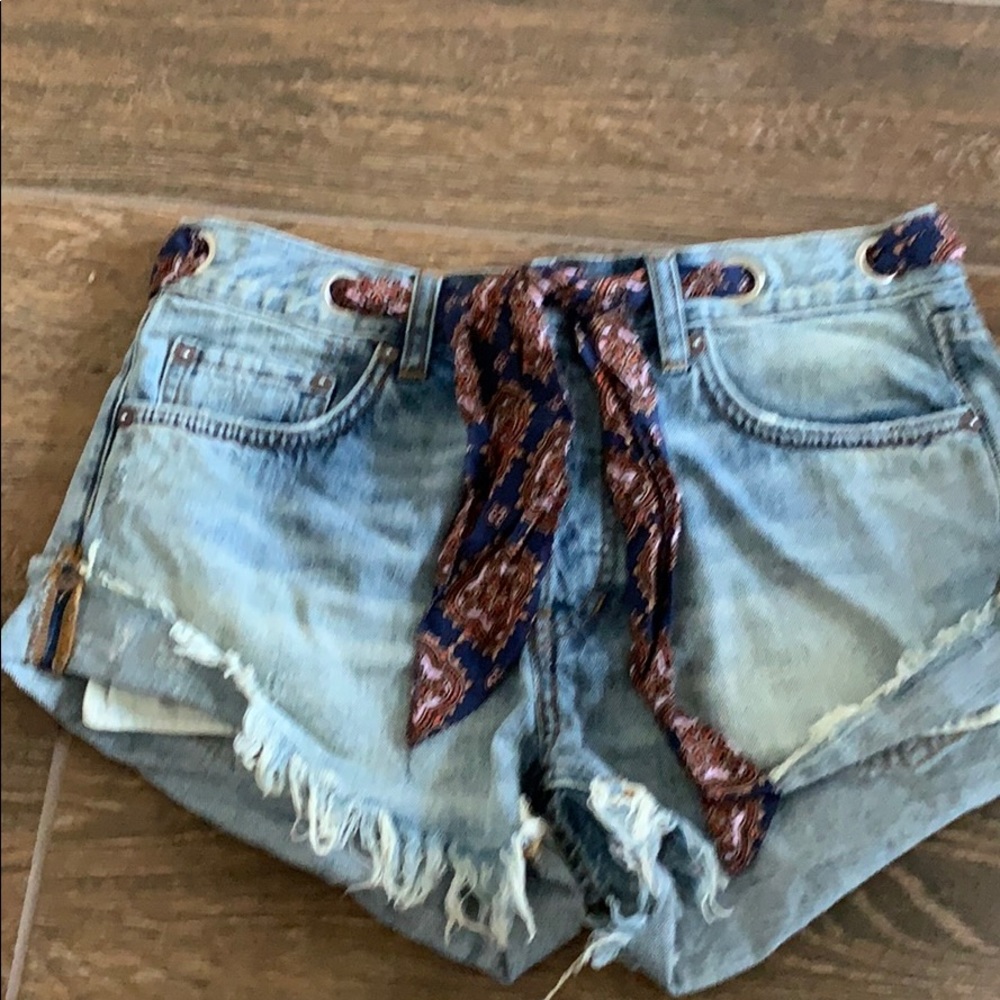 New Free People Shorts with Tie